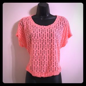 Lily Rose Neon Fashion Tee Size Medium
